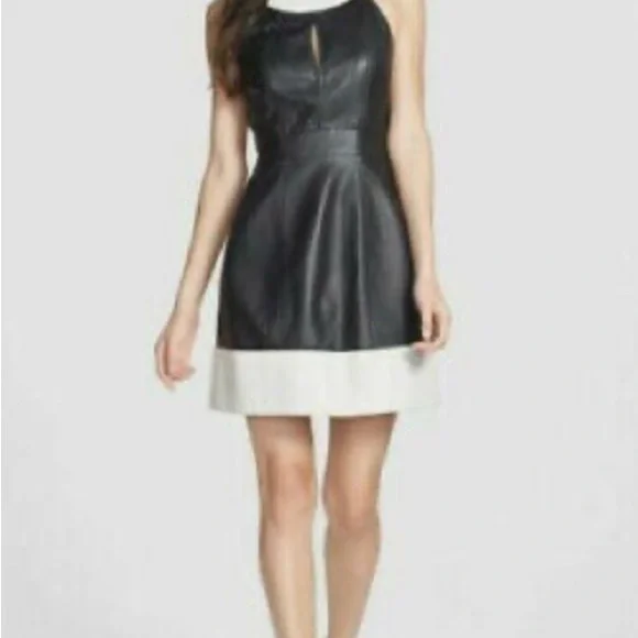 French Connection | Dresses | French Connection Jive Leather Dress |  Poshmark